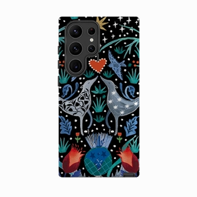 Comfort Layer Texture Slim Edge Samsung Tough Case - Winter Walk By Emma Frances Grant