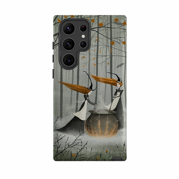 Comfort Layer Texture Samsung Tough Case - Witches Brew By Maja Lindberg
