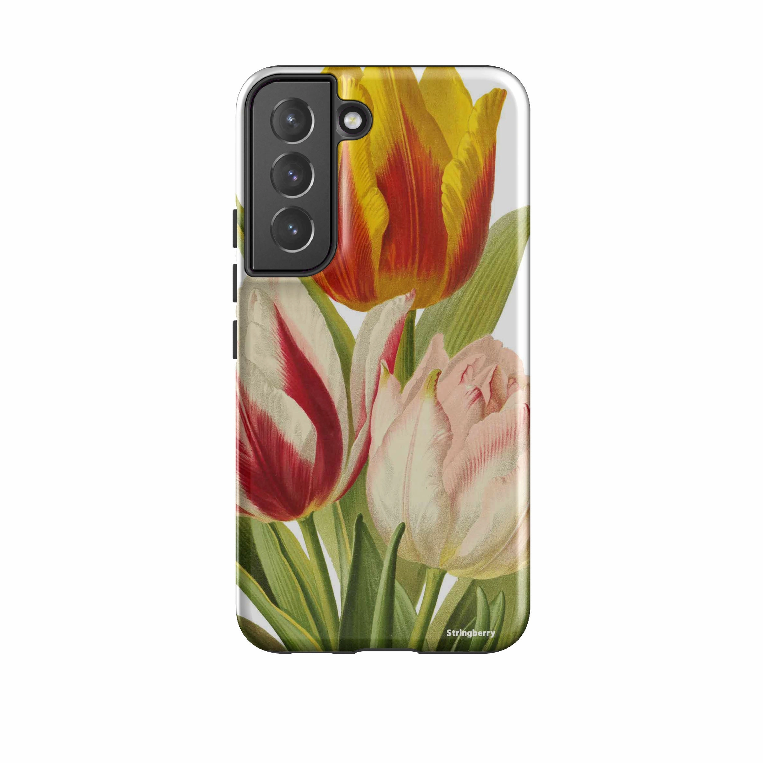 Samsung Tough Case - With Tulips Luxury Detail Texture