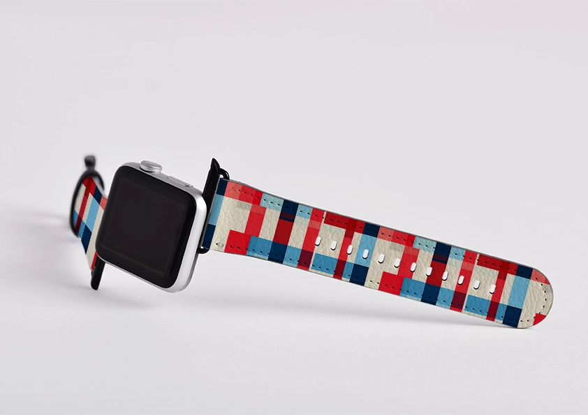 San Jose Gingham Apple Watch Strap Durable Texture Comfort Shape
