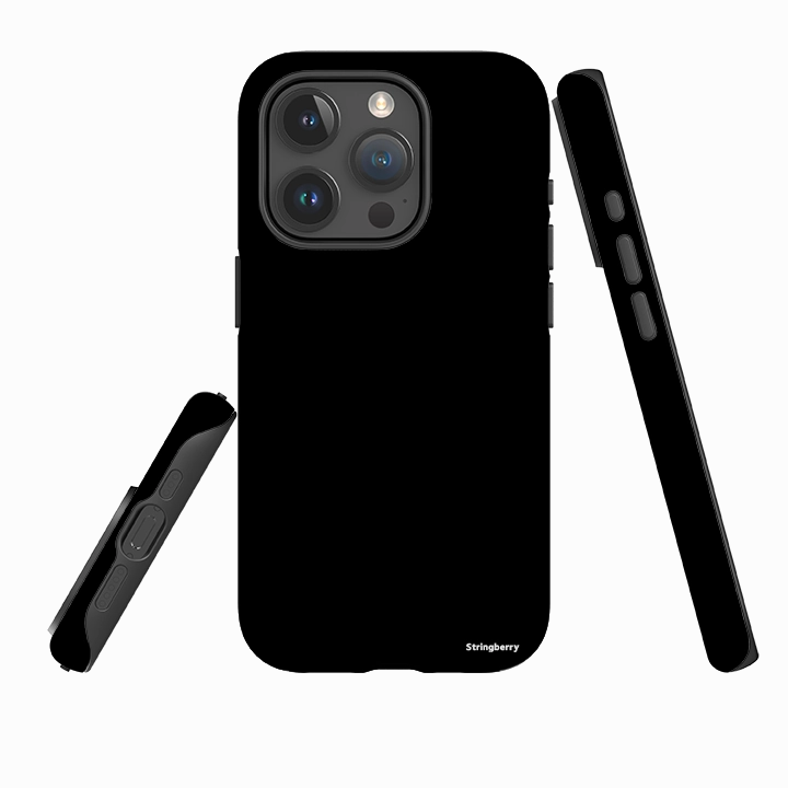 Vibrant Finish Drop Defense iPhone Tough Case - Hamburg Black