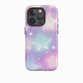 iPhone Case - Pastel Stars II Durable Surface Design Minimal Feel