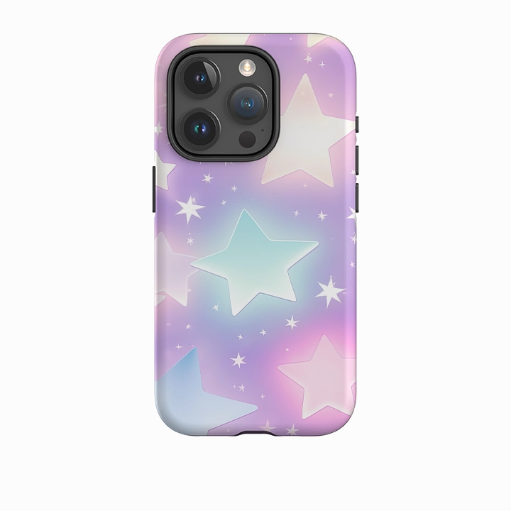 iPhone Case - Pastel Stars II Durable Surface Design Minimal Feel