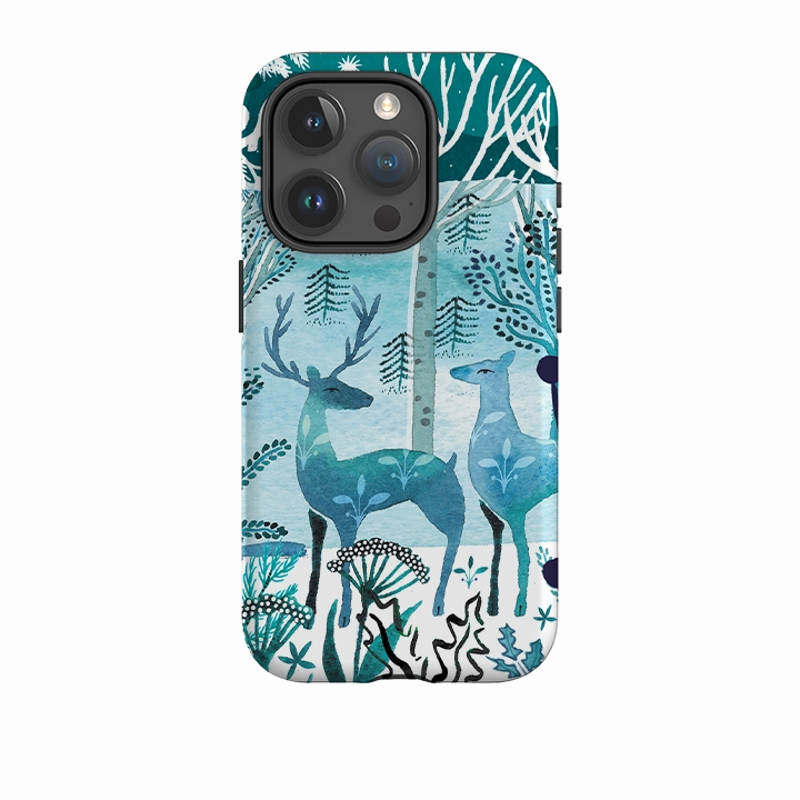 iPhone Tough Case - Frosted Branches By Emma Frances Grant Durable Edge Texture