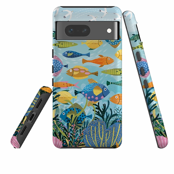 Dual Layer Google Tough  Case - Beneath The Waves I By Ali Brookes