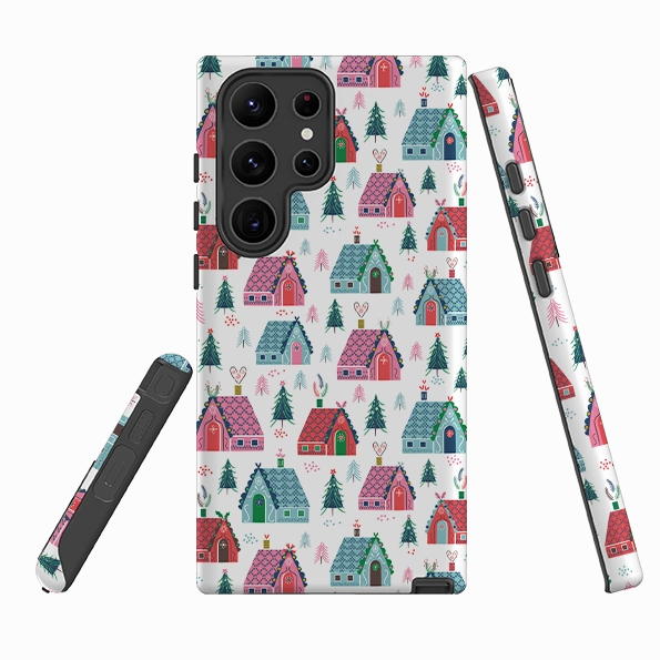 Premium Detail Finish daily protection Samsung Tough Case - Christmas Gingerbread By Ali Brookes