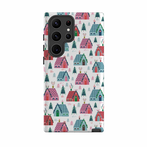 Samsung Tough Case - Christmas Gingerbread By Ali Brookes Patterned Design Anti glare