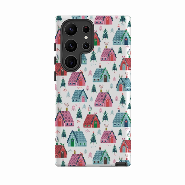 Heat resistant Slim Comfort Samsung Tough Case - Christmas Gingerbread By Ali Brookes