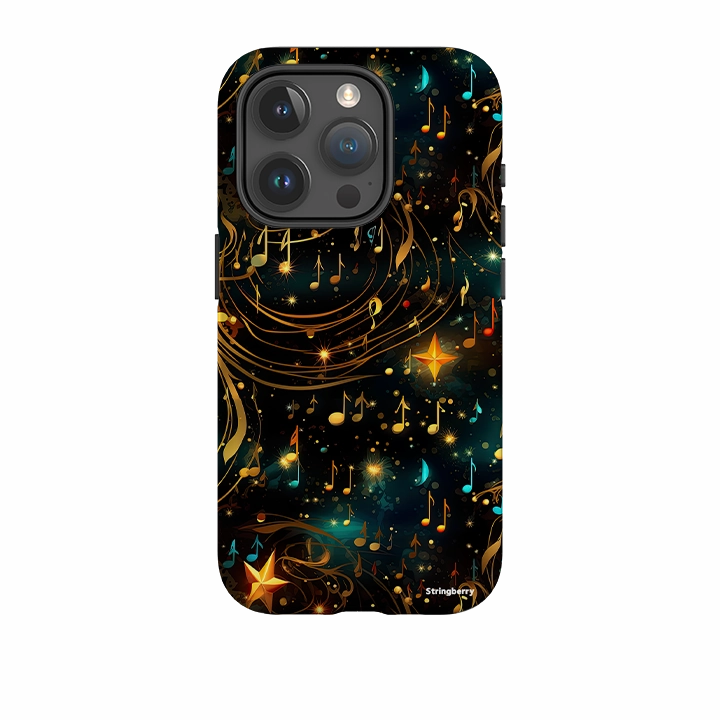 elegant design Urban Texture iPhone Tough Case - Musical Stars II