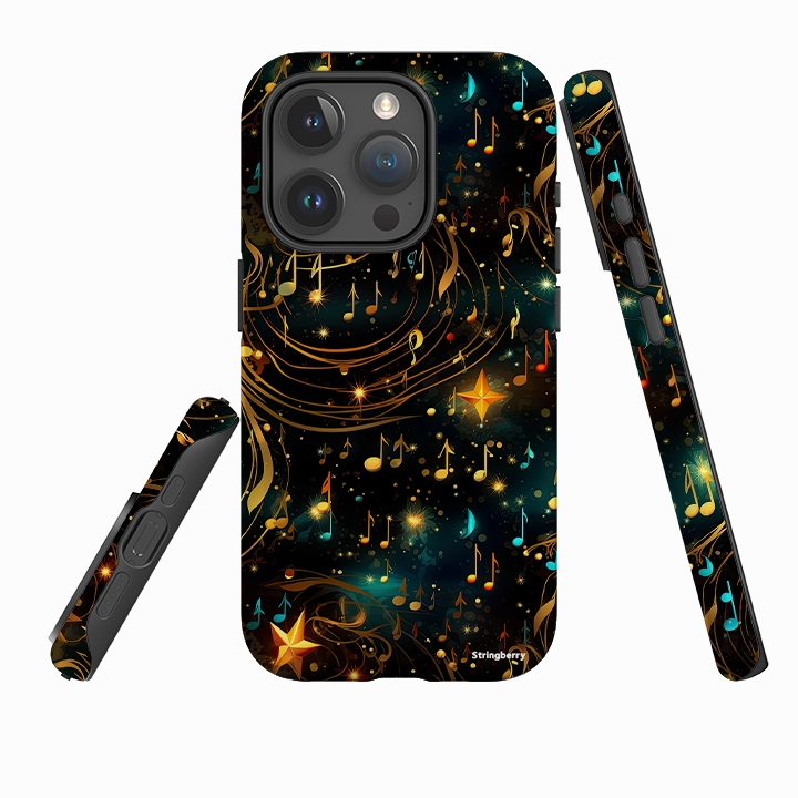 iPhone Tough Case - Musical Stars II Clear Protection