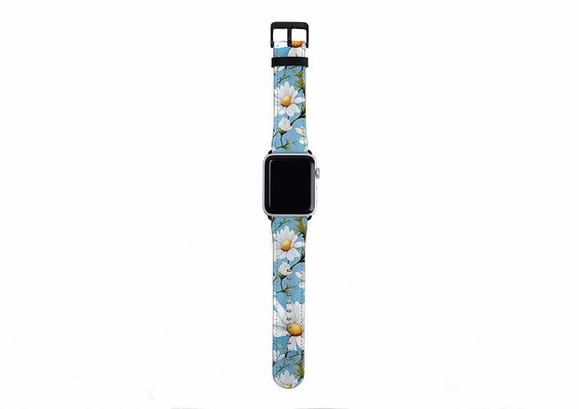 All Day Durability Minimal Flexible Design Summer Daisies II Apple Watch Strap
