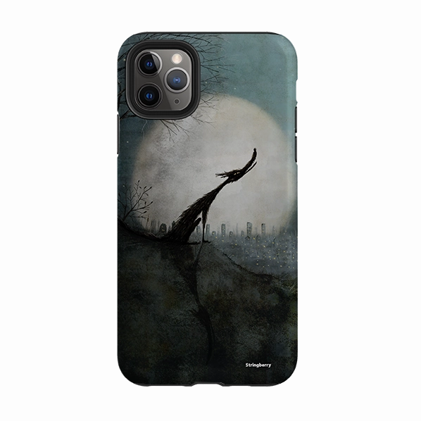 iPhone Tough Case - Wolf Moon By Maja Lindberg Polished Finish