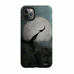 iPhone Tough Case - Wolf Moon By Maja Lindberg Polished Finish