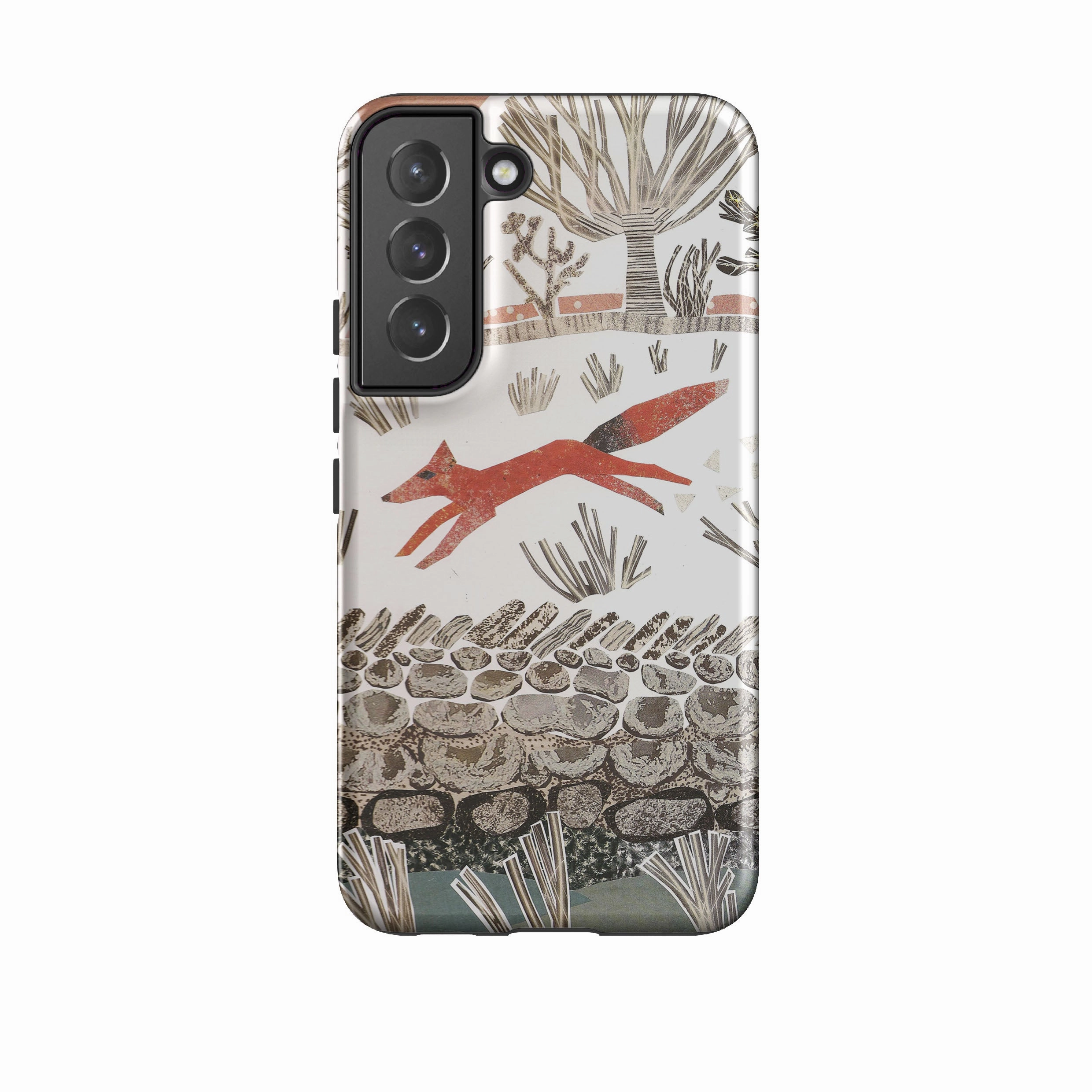 Samsung Tough Case - Fox By Jane Robbins Portable Fit Unique Artwork