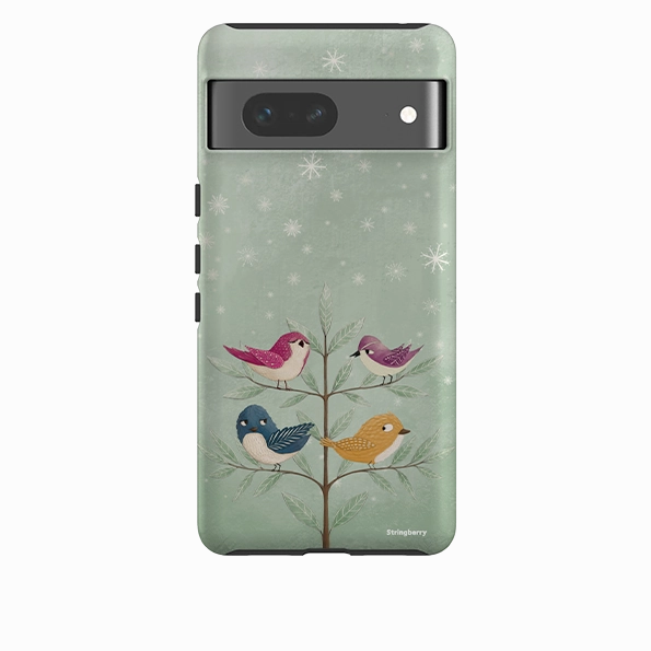 Google Tough Case -  Garden Birds Aqua By Maja Lindberg Easy Grip