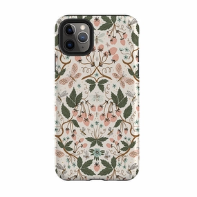 Comfort Shield iPhone Tough Case - Bugs And Berries Pattern By Meghann Rader