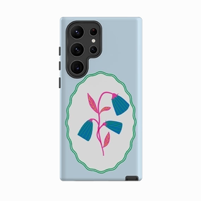 Samsung Tough Case - Floral Portrait Fashion Forward Durable Accessory