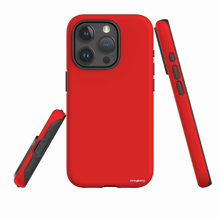 Matte Coating Finish iPhone Tough Case - Dubai Red