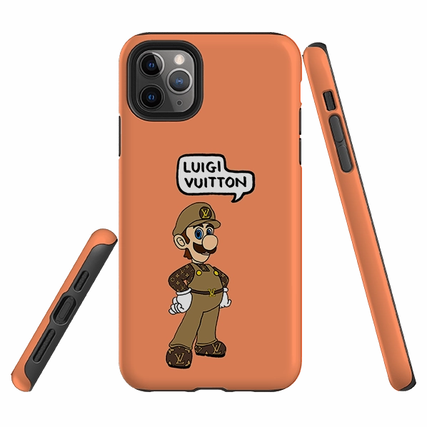 Fashion Touch iPhone Tough Case - Luigi Vuitton Papaya By Angelica Hicks