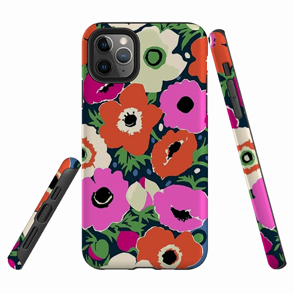 Smooth Lining iPhone Tough Case - Windflowers By Sarah Campbell