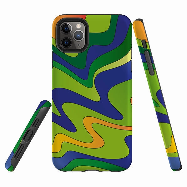 Smooth Look Comfort Texture Layer iPhone Tough Case - Out Of The Blue