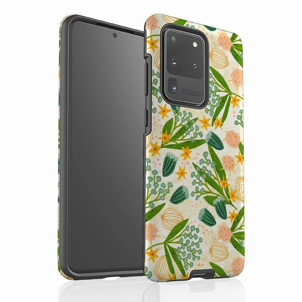 Patterned Design Protective Build Texture Samsung Tough Case - Summer Meadow By Katherine Quinn