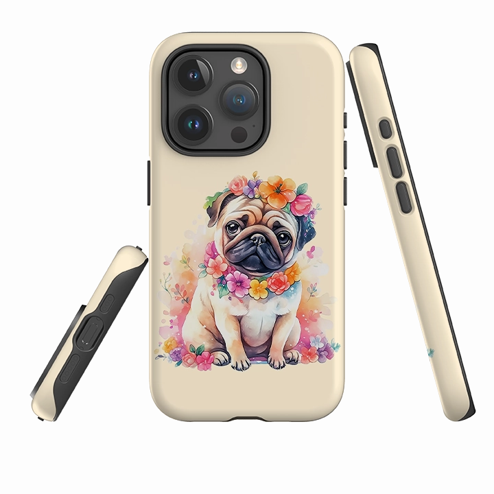 Ergonomic Feel Soft Touching iPhone Case - Cute Dog M