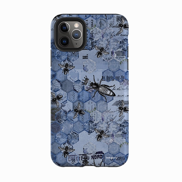 Matte Layer iPhone Tough Case - Grunge Bee