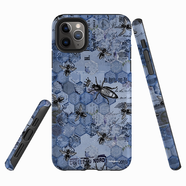 Gloss Texture Urban Design iPhone Tough Case - Grunge Bee