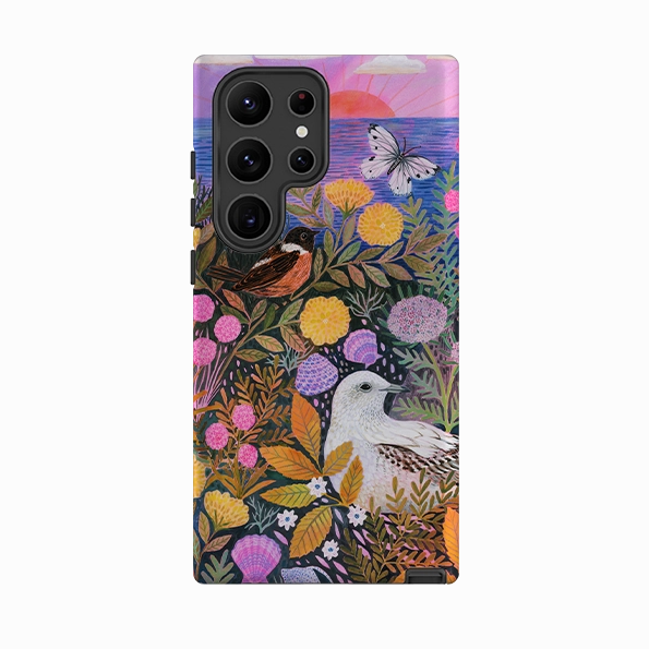 Samsung Tough  Case - Clifftop Meadow By Lee Foster Wilson Comfort Fit Modern Design Texture