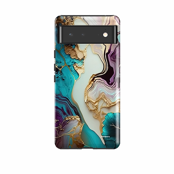 Classic Grip Marble Pattern Google Tough Case -  Byfield
