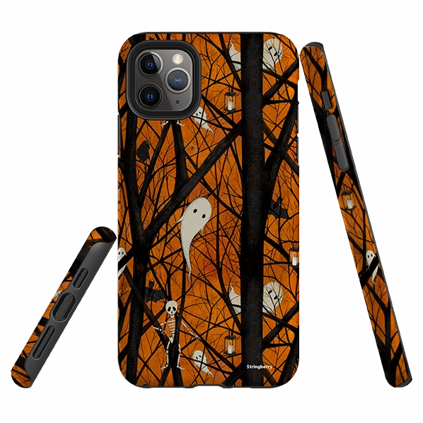 iPhone Tough Case - Halloween Pattern By Maja Lindberg Protective Design Texture Ergonomic form