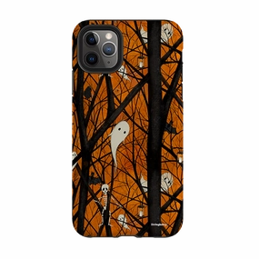 Compact Fit iPhone Tough Case - Halloween Pattern By Maja Lindberg