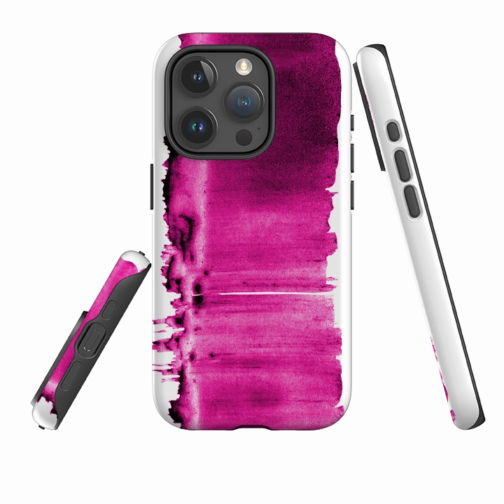 daily accessory iPhone Tough Case - Pink Ink By Kitty Joseph