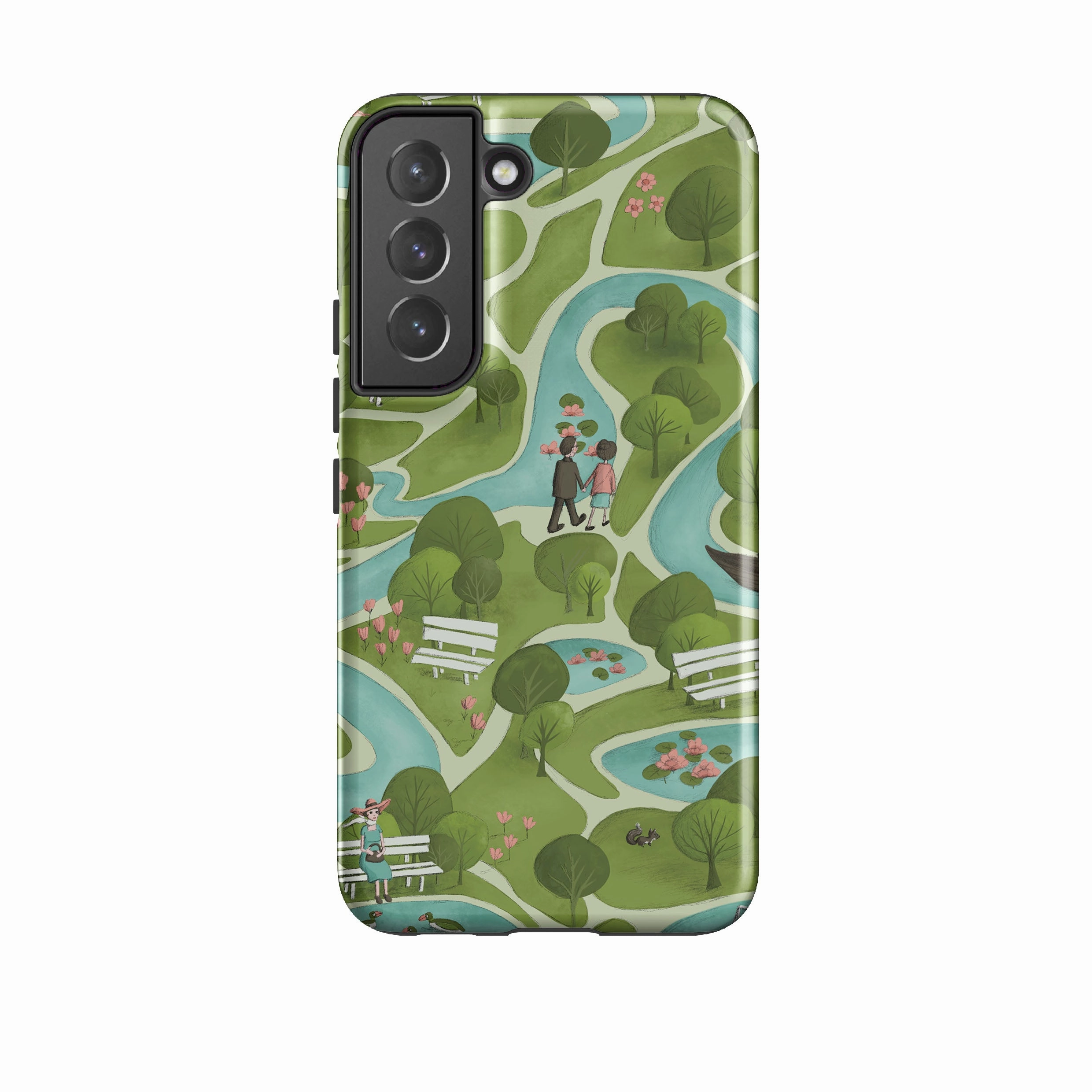 Samsung Tough Case - In The Park By Maja Lindberg Button Cover