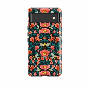 Frosted surface Google Tough Case -  Buzz Floral By Nina Pace
