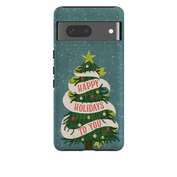 professional accessory Soft Protection Edge Google Tough Case - Happy Holidays By Abby Jacobs