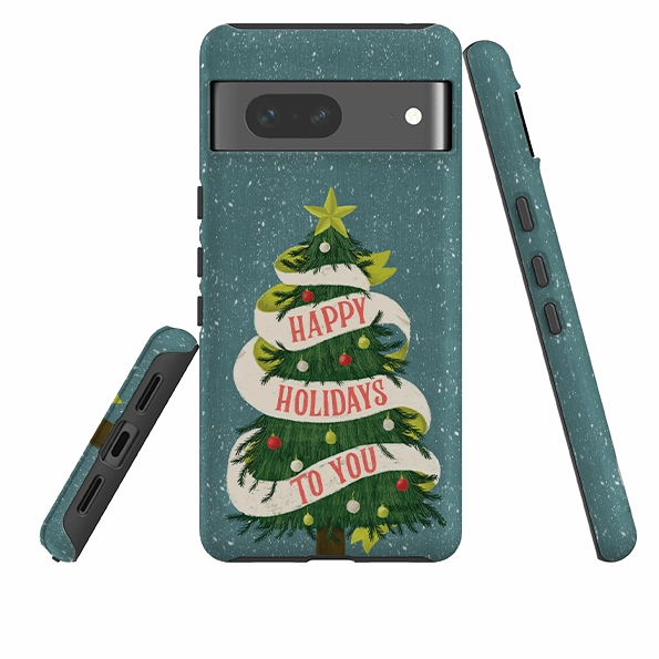 Google Tough Case - Happy Holidays By Abby Jacobs Rugged Build