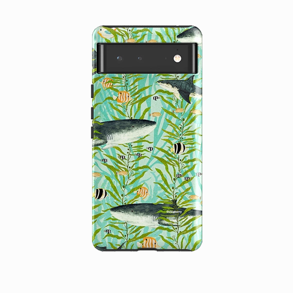 Classic Frame Google Tough Case -  Shark Reef By Katherine Quinn