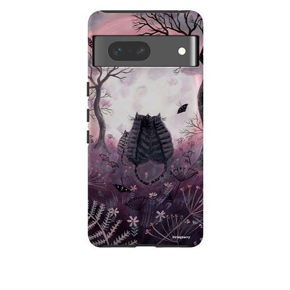 Google Tough Case -  Spooky Cats By Mary Stubberfield Elegant Design Layer