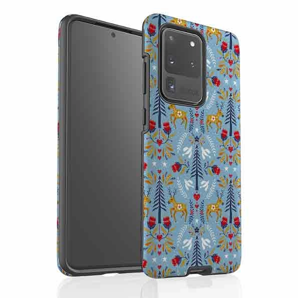 Samsung Tough Case - Xmas Pattern By Suzy Taylor Durable Build Quality Comfort touch