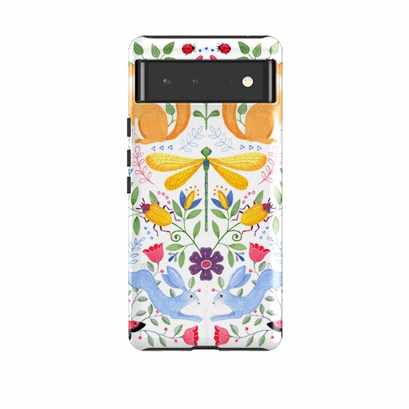 High Quality Google Tough Case -  Folk Garden By Bex Parkin