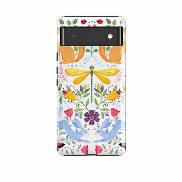 Google Tough Case -  Folk Garden By Bex Parkin Soft Grip