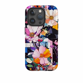Ergonomic form iPhone Tough Case - Block Floral