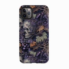 iPhone Tough Case - Grape Skull Luxury Finish
