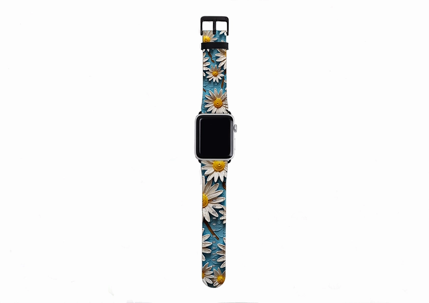 Wild Daisies II Apple Watch Strap Easy cleaning Daily Use Option