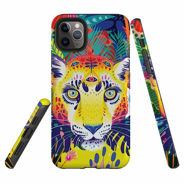 Modern Texture Build iPhone Tough Case - Leopard By Mia Underwood