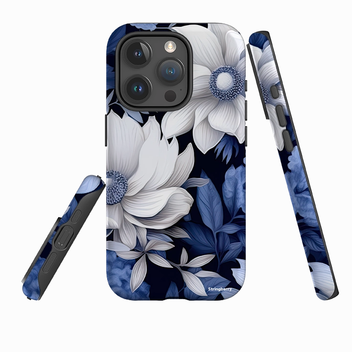 Urban Fashion Smooth Surface Layer iPhone Tough Case - Blue Nutberry III