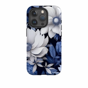 Soft Edge Detail iPhone Tough Case - Blue Nutberry III