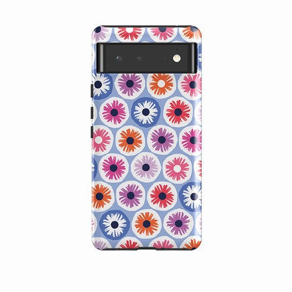 Google Tough Case -  Penny Flowers Light Blue By Ali Brookes Artistic Design